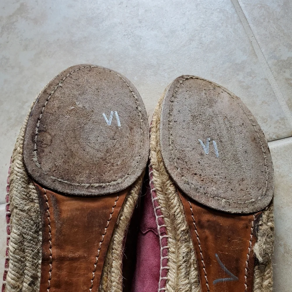 Chloé Lauren Suade Espadrilles, Size 7.5